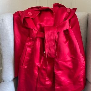 Torrid mid red trench coat. Size 1